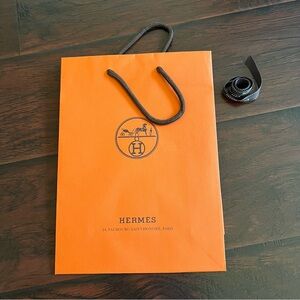 Hermes Shopping Bag with a ribbon